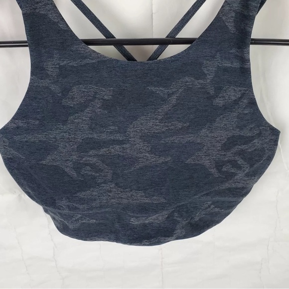 Vuori Elevation Sports Bra Black Grey Camo Athletic Strappy Women's Small - Picture 3 of 8